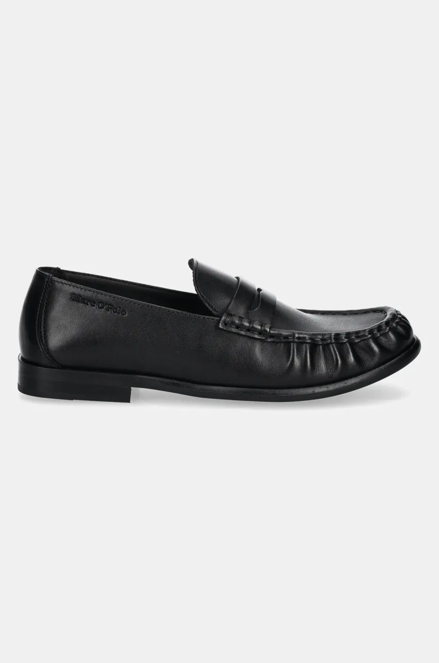 Кожаные мокасины Marc OPolo FIONA 1A женские цвет чёрный на плоском ходу 50118633201134 Кожаные мокасины Marc OPolo FIONA 1A женские цвет чёрный на плоском ходу 50118633201134