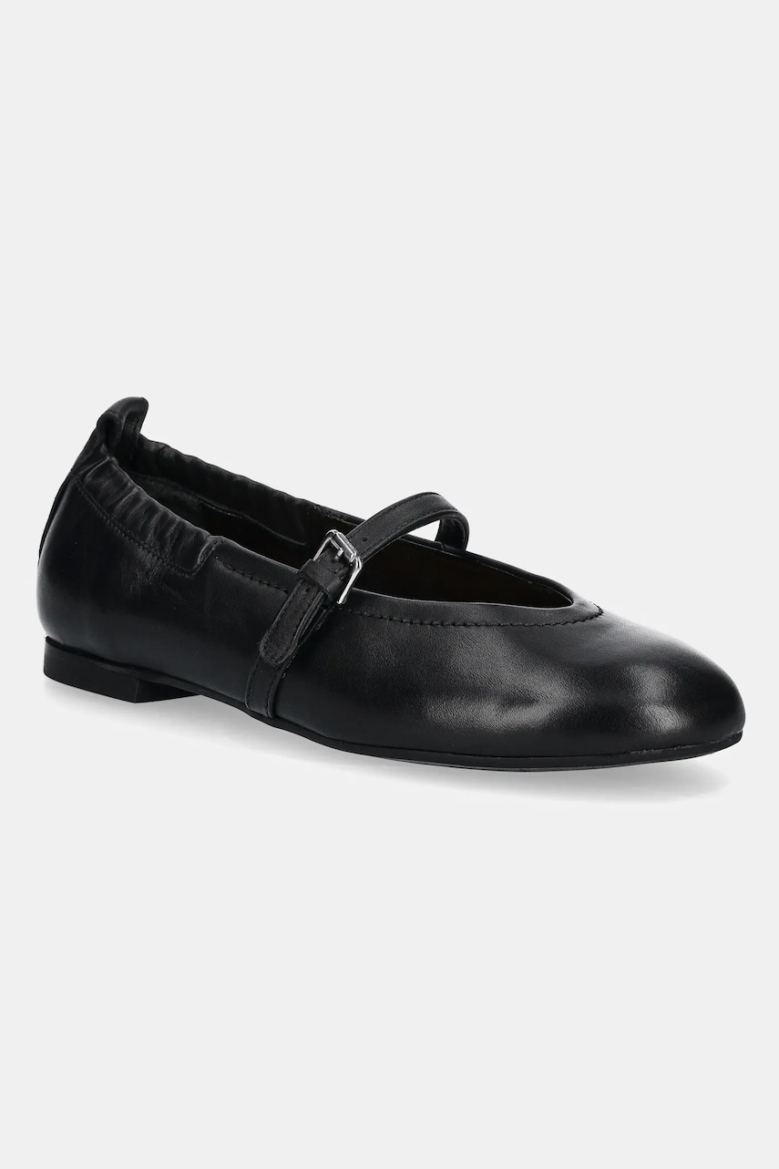 Marc O'Polo balerini de piele GIANNA 2A culoarea negru, 50218763002132