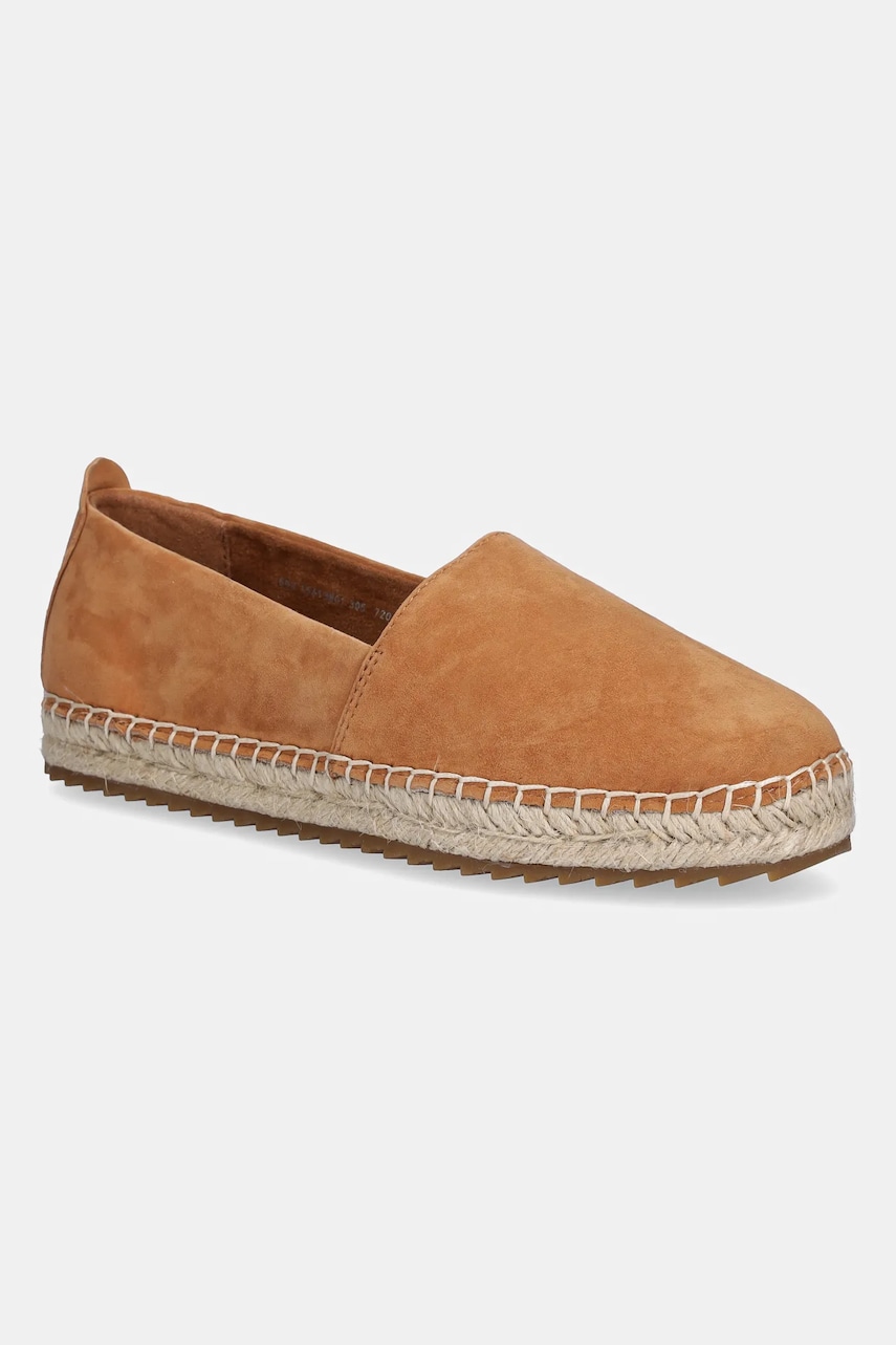 Marc O'Polo espadrile din nubuc GEM 6B culoarea maro, 50315613801305