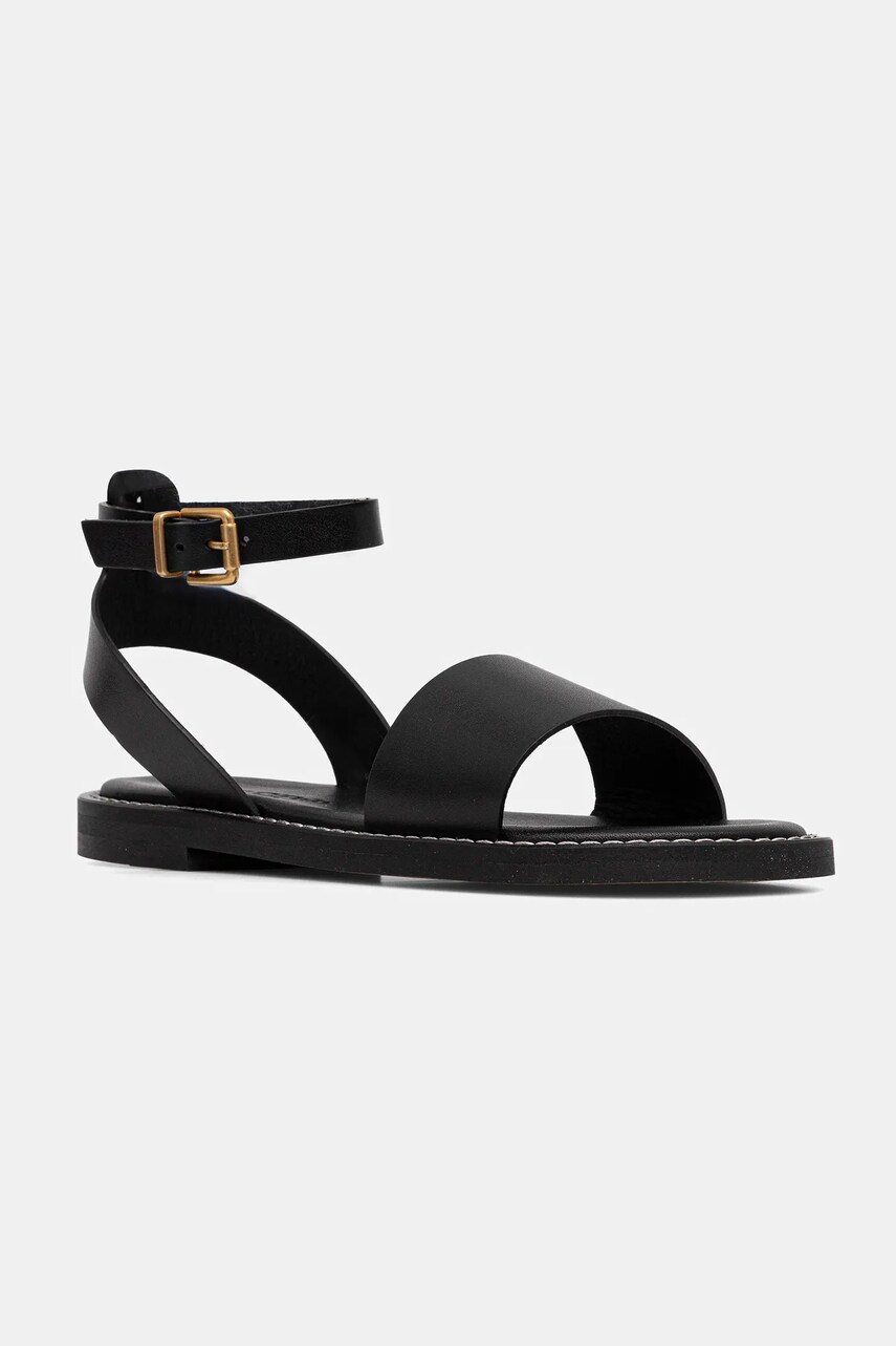 Marc O\'Polo sandale de piele STINA 4A culoarea negru, 50318691103100