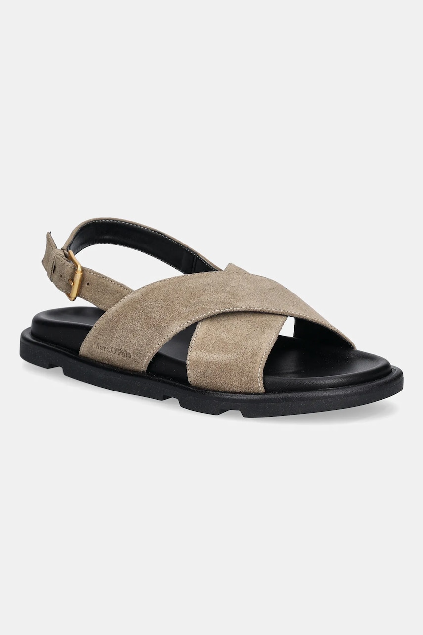 Marc O\'Polo sandale de piele ADRIANA 3B femei, culoarea bej, 50318741106300