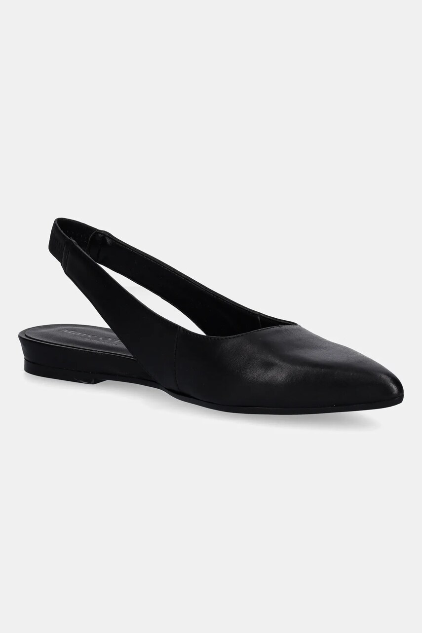 Marc O\'Polo balerini de piele PENELOPE 3A culoarea negru, cu toc deschis, 50318781102100