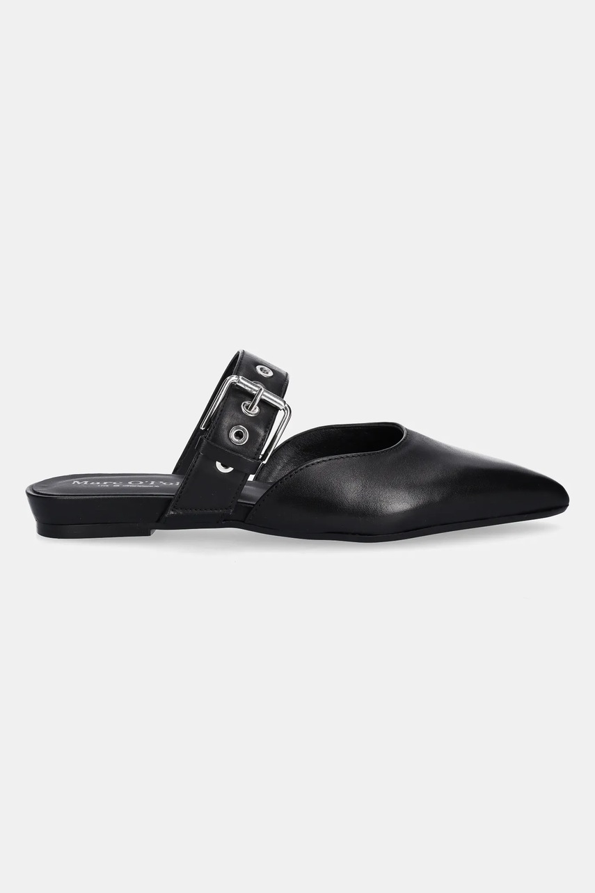 Кожаные шлепанцы Marc OPolo PENELOPE 4A цвет чёрный 50318783702100