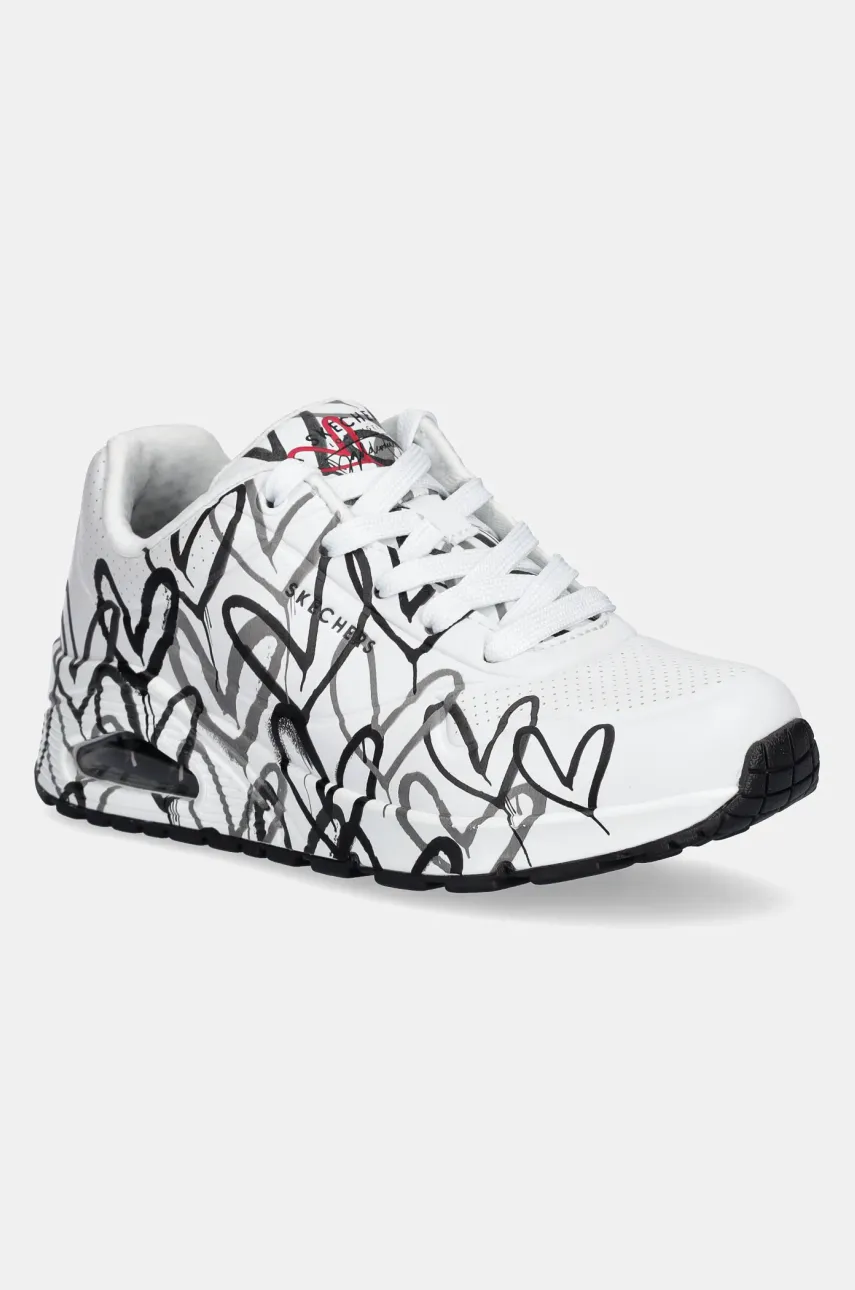 Skechers sneakers SKECHERS X JGOLDCROWN femei, culoarea alb, 155507