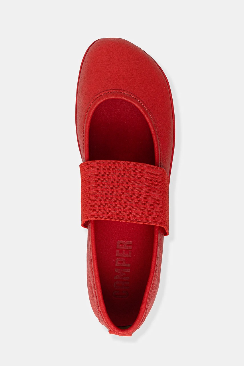 Δερμάτινες μπαλαρίνες Camper Right Nina χρώμα: κόκκινο, 21595-258 φωτογραφία