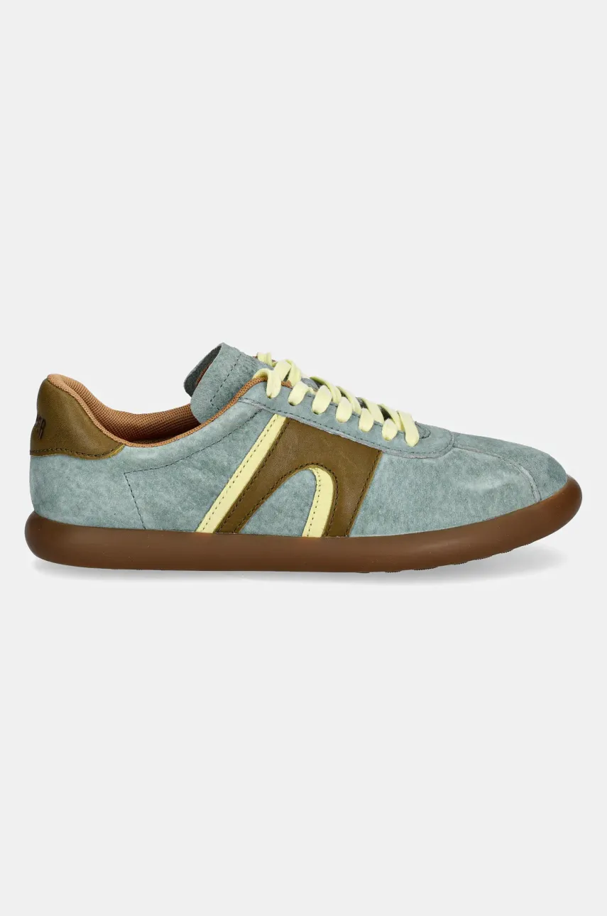 Кроссовки из нубука Camper Pelotas Soller женские цвет бирюзовый K201608-011 Кроссовки из нубука Camper Pelotas Soller женские цвет бирюзовый K201608-011