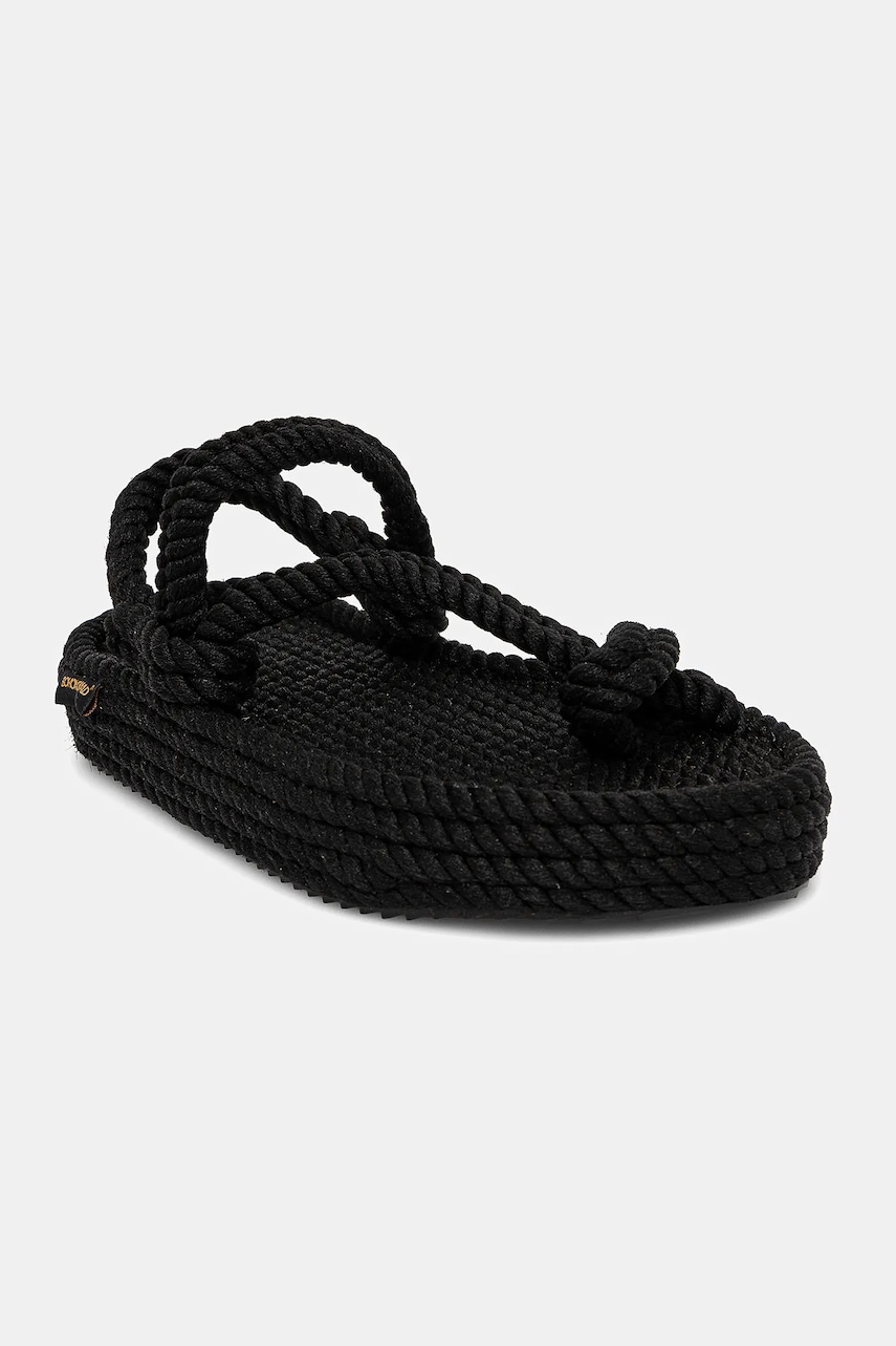 Bohonomad sandale Hawaii femei, culoarea negru, cu platforma, HAW.0020.PRS Bohonomad sandale Hawaii femei, culoarea negru, cu platforma, HAW.0020.PRS
