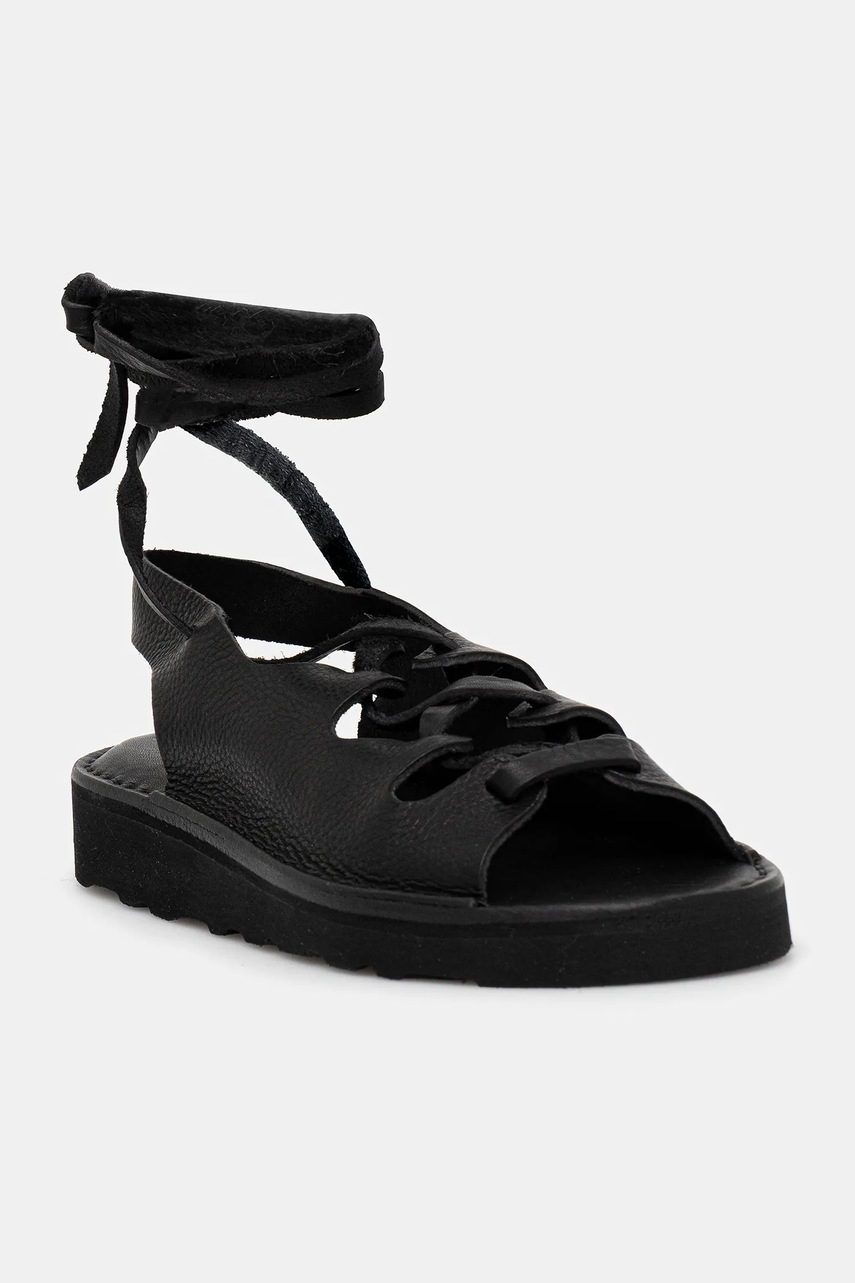 Kožené sandály Fracap Sandal dámské, černá barva, D030