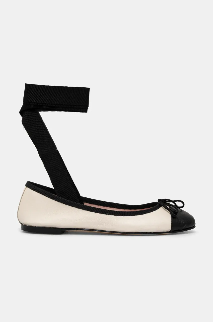 Кожаные балетки Pretty Ballerinas Nicole цвет бежевый  52067_A Кожаные балетки Pretty Ballerinas Nicole цвет бежевый  52067_A