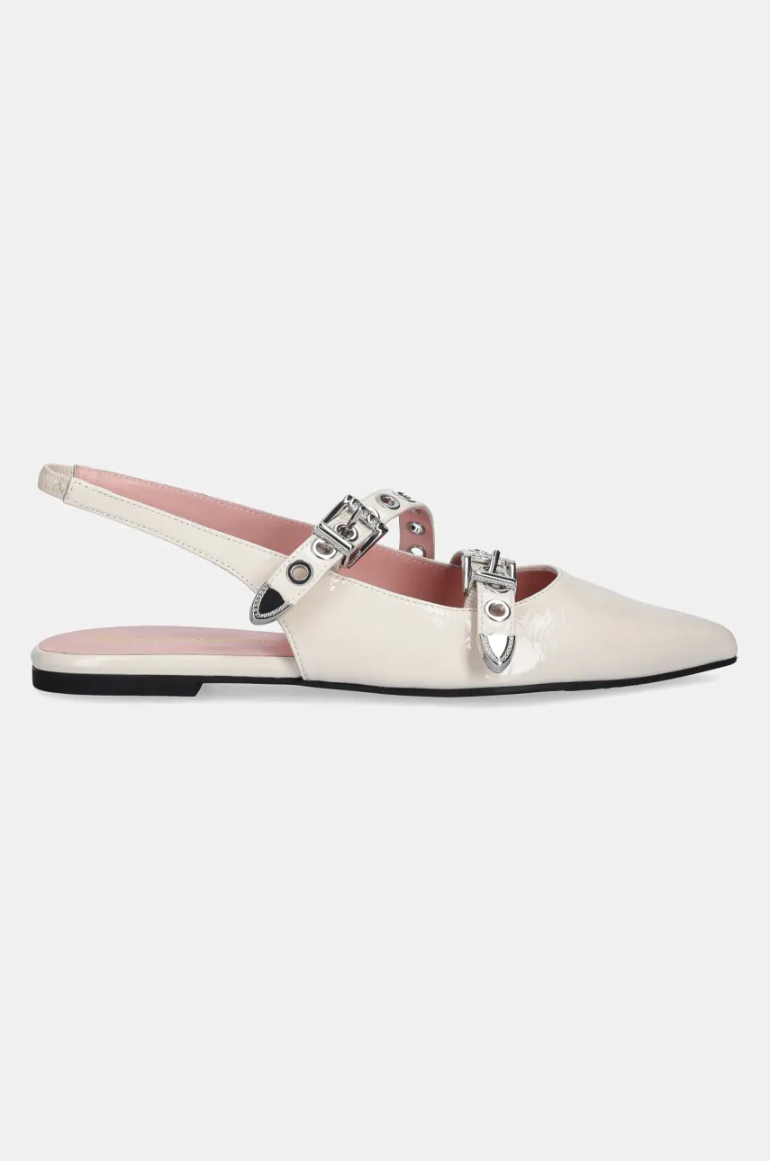 Балетки Pretty Ballerinas Ella цвет бежевый открытая пятка 52095_A Балетки Pretty Ballerinas Ella цвет бежевый открытая пятка 52095_A