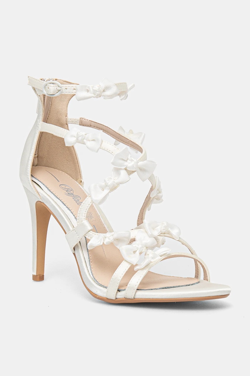 Buffalo sandale Yana Lb culoarea alb, 1291624-IVRY
