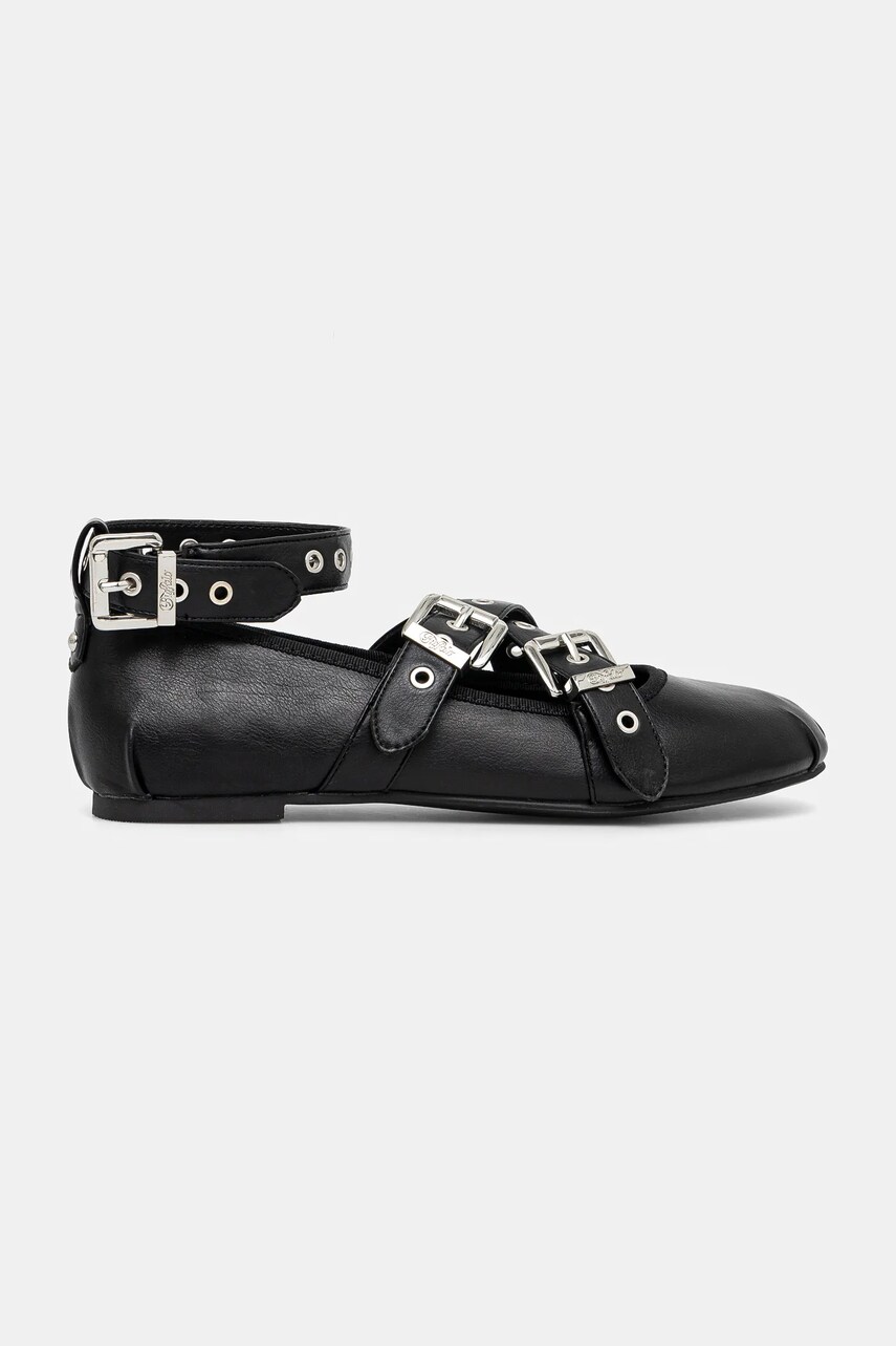 Балетки Buffalo Daphne Mary Buckle цвет чёрный 1620029-BLK Балетки Buffalo Daphne Mary Buckle цвет чёрный 1620029-BLK