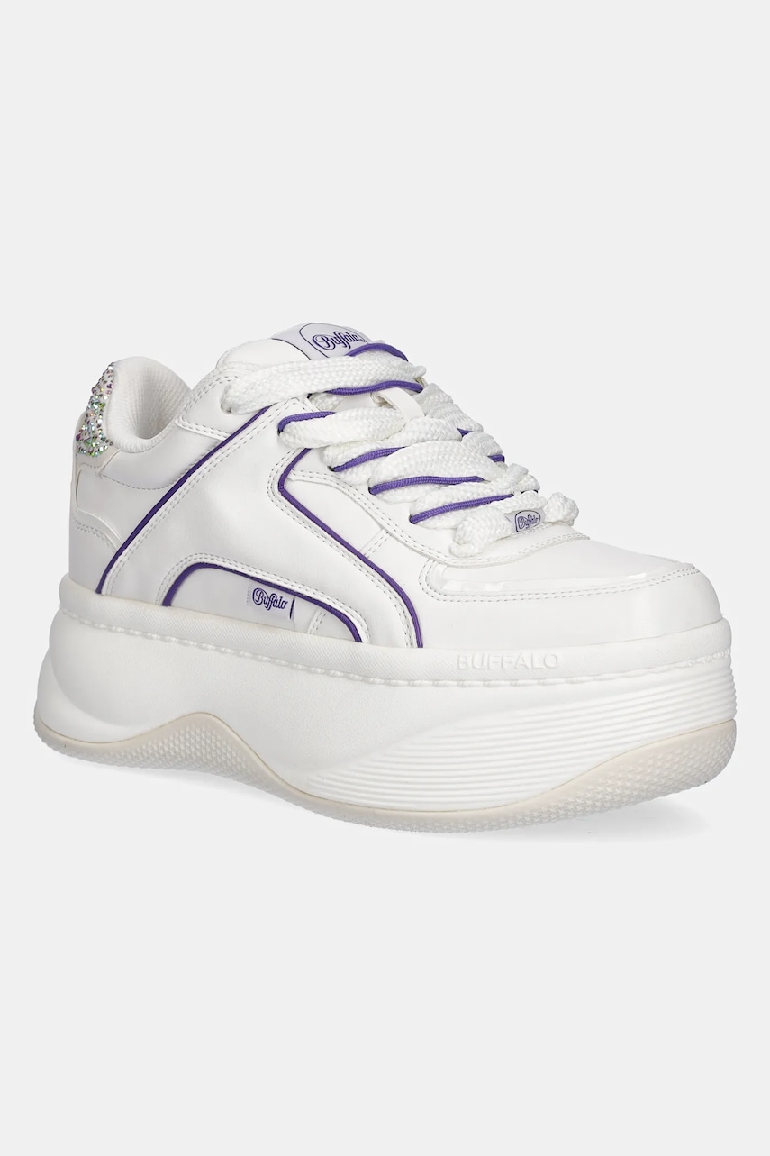 Buffalo sneakers Orcus Luxe femei, culoarea alb, 1636341-WHT