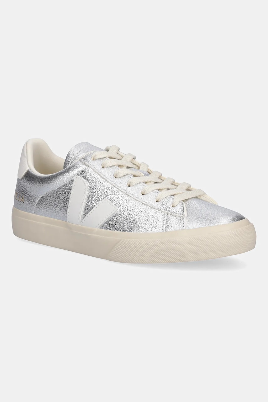 Veja sneakers din piele Campo culoarea argintiu, CP0502684A