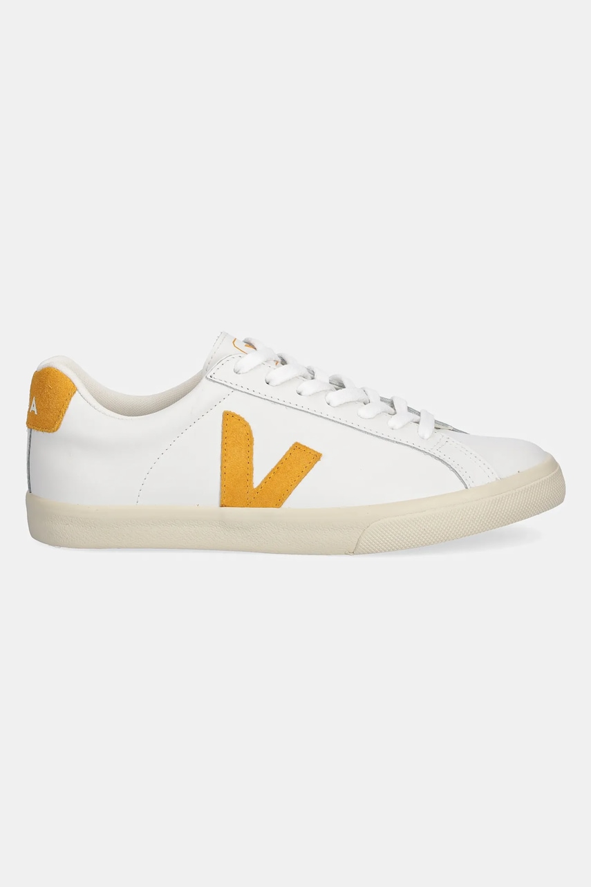 Кожаные кроссовки Veja Esplar Logo женские цвет белый EO0203711A Кожаные кроссовки Veja Esplar Logo женские цвет белый EO0203711A