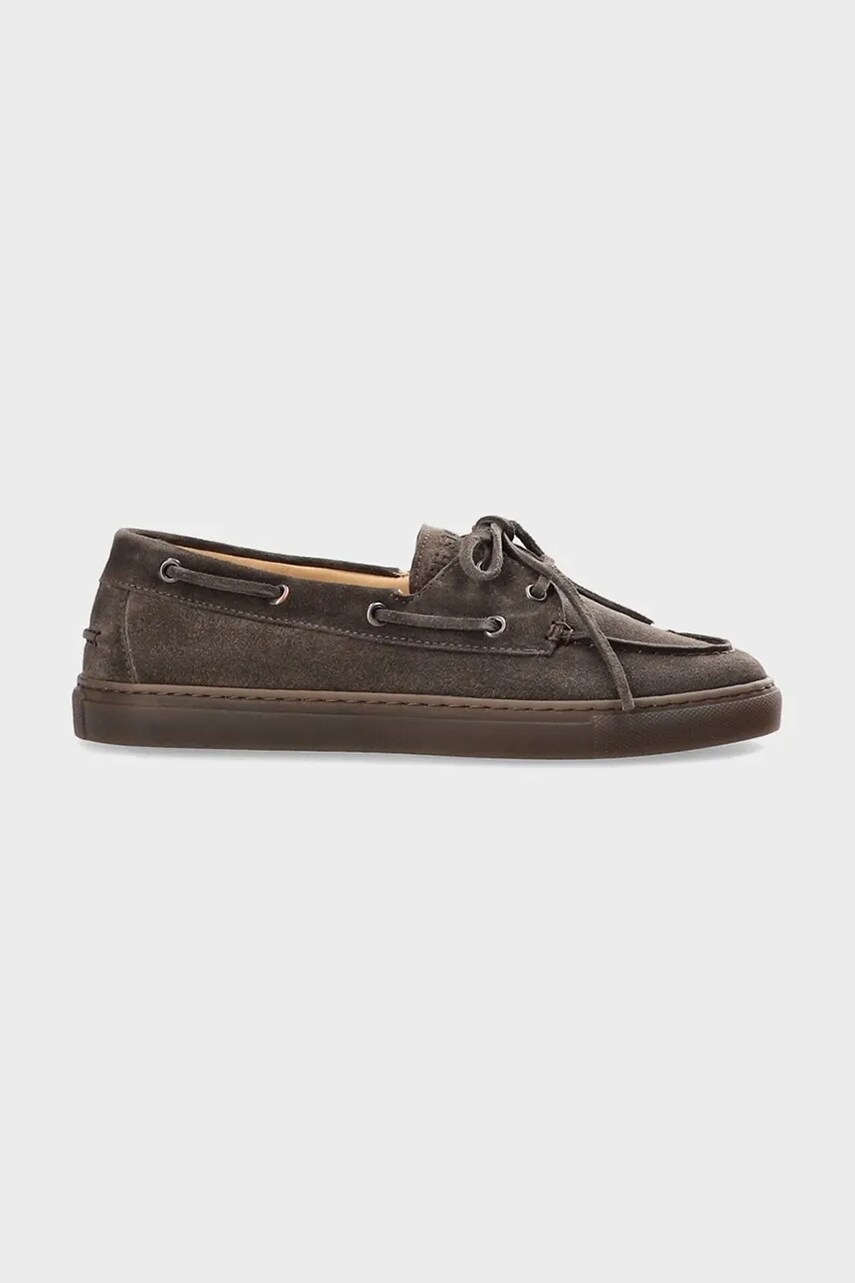 Copenhagen mocasini de piele CPH160 femei, culoarea negru, cu toc plat, CPH160