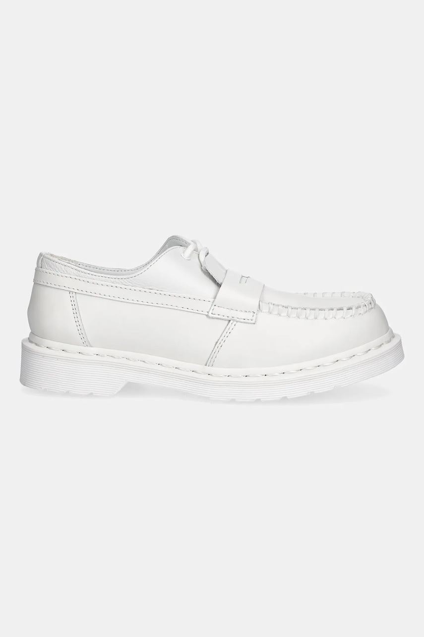 Кожаные мокасины MM6 Maison Margiela x Dr. Martens цвет белый на платформе S66WR0029 Кожаные мокасины MM6 Maison Margiela x Dr. Martens цвет белый на платформе S66WR0029