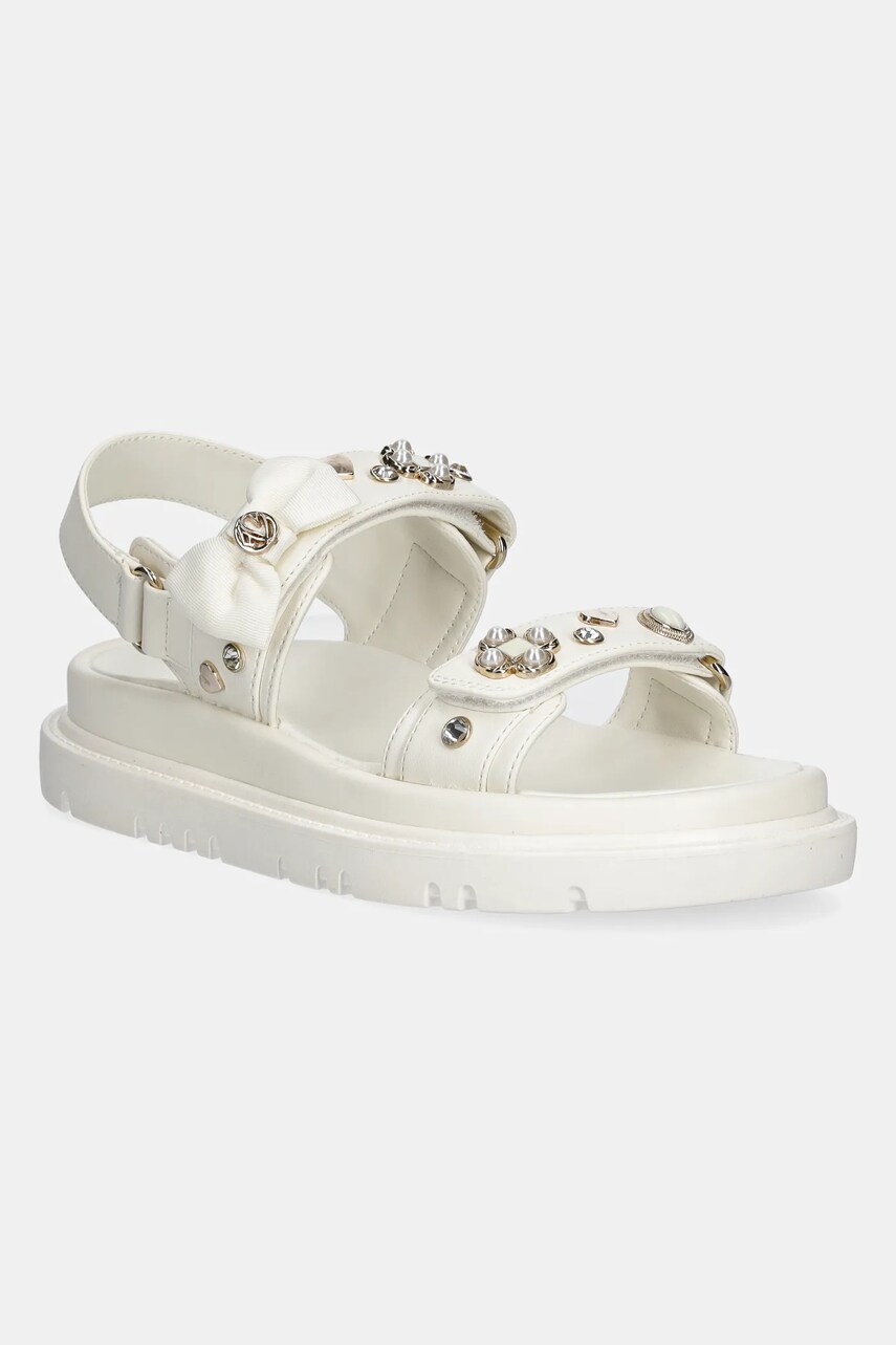 Aldo sandale GEMIMA femei, culoarea bej, cu platforma, 13917680