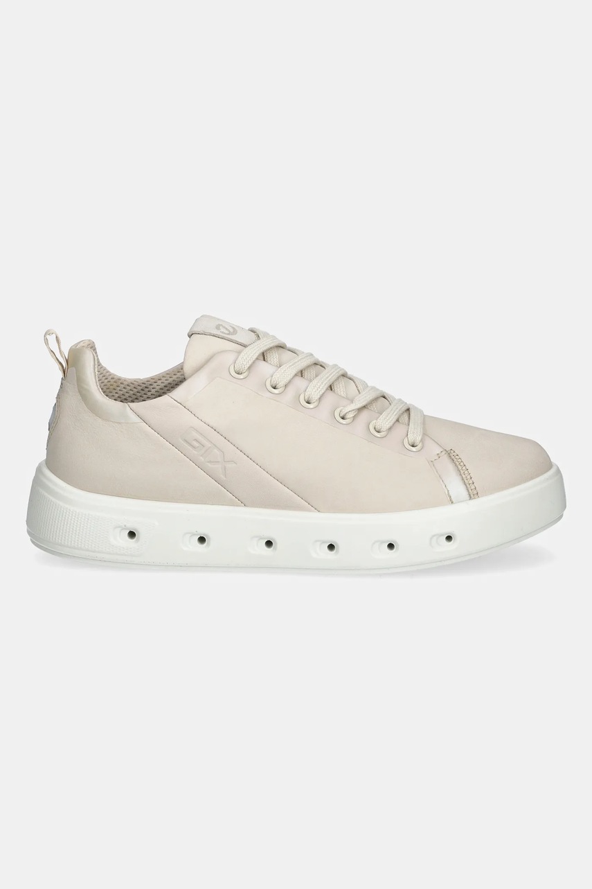 Nubuck sneakers Ecco Street χρώμα: μπεζ, 209753-59113 φωτογραφία