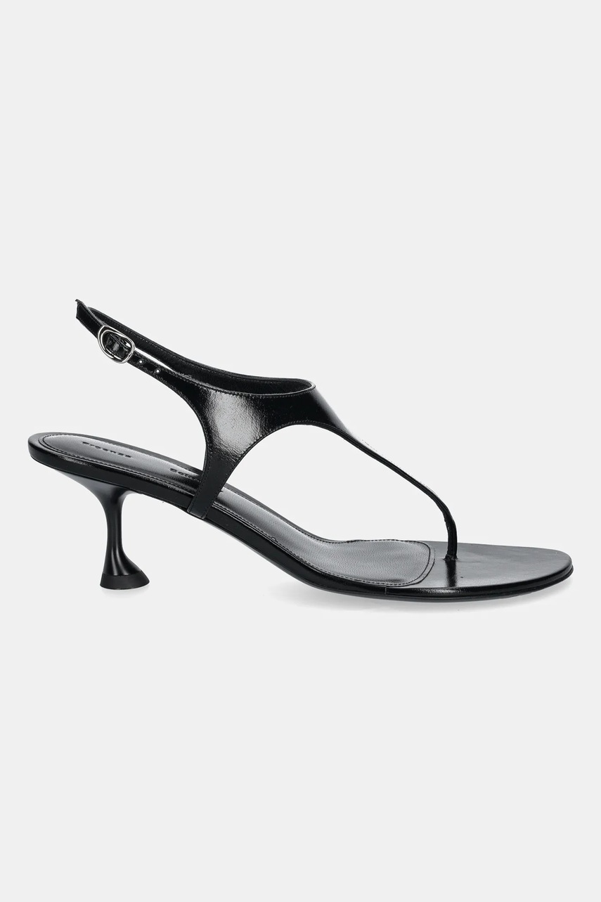 Δερμάτινα σανδάλια Proenza Schouler Tee Thong χρώμα: μαύρο, SH252042A φωτογραφία
