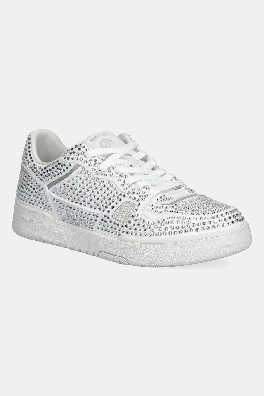 Crime London sneakers din piele BASKET femei, culoarea alb, 26304PP5 Crime London sneakers din piele BASKET femei, culoarea alb, 26304PP5