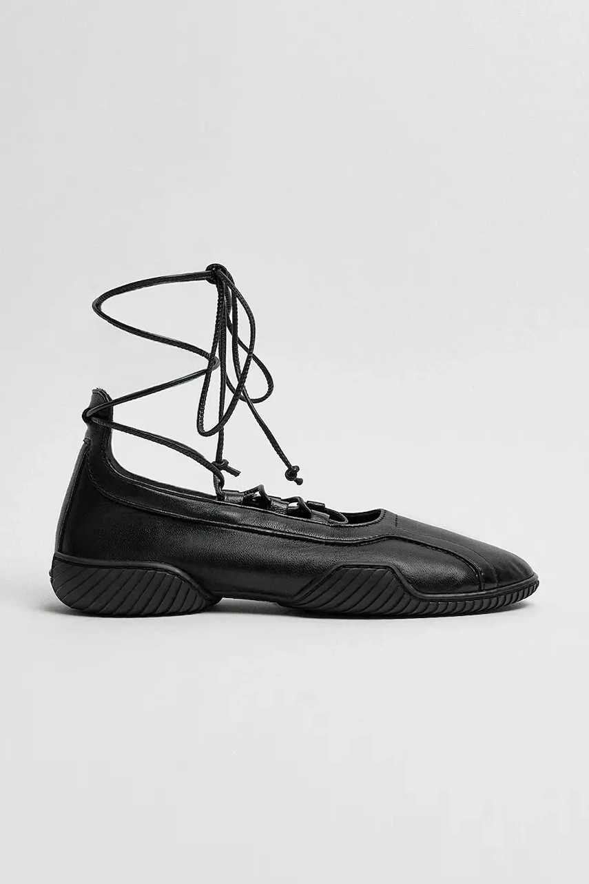 Miista balerini de piele Averie culoarea negru, MI_5572