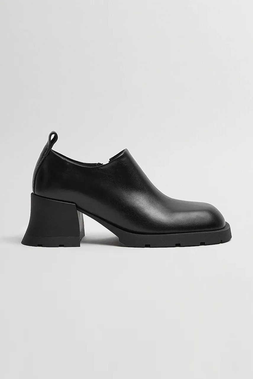 Miista pantofi de piele Henar culoarea negru, toc pana, E8_3896