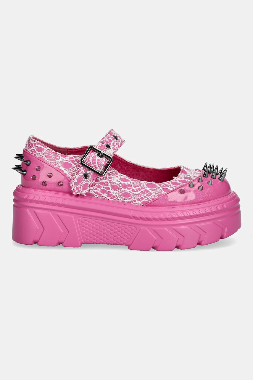 Балетки Koi Footwear Candyfloss Demon Spiked Stomper цвет розовый AK49 Балетки Koi Footwear Candyfloss Demon Spiked Stomper цвет розовый AK49