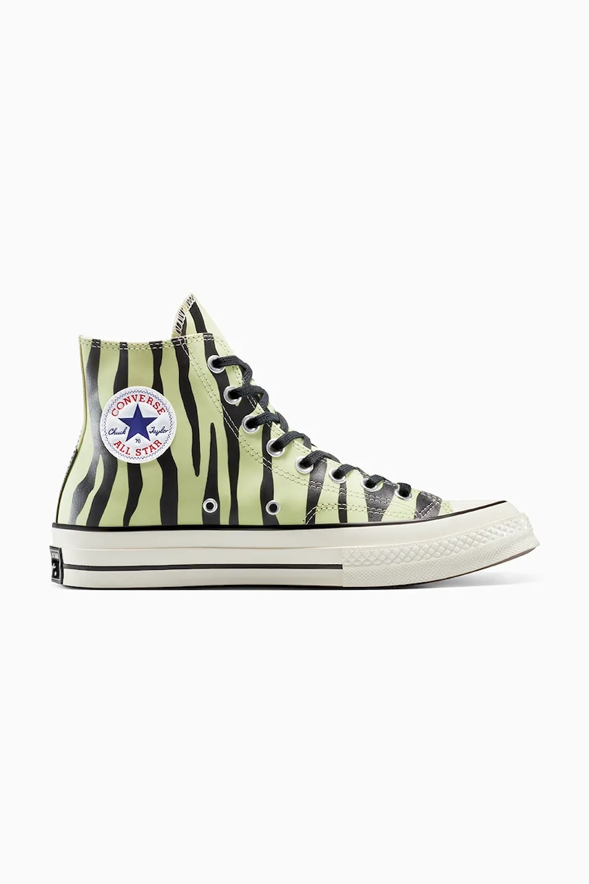 Converse teniși Chuck 70 Glow In The Dark Zebra culoarea bej, A15032C