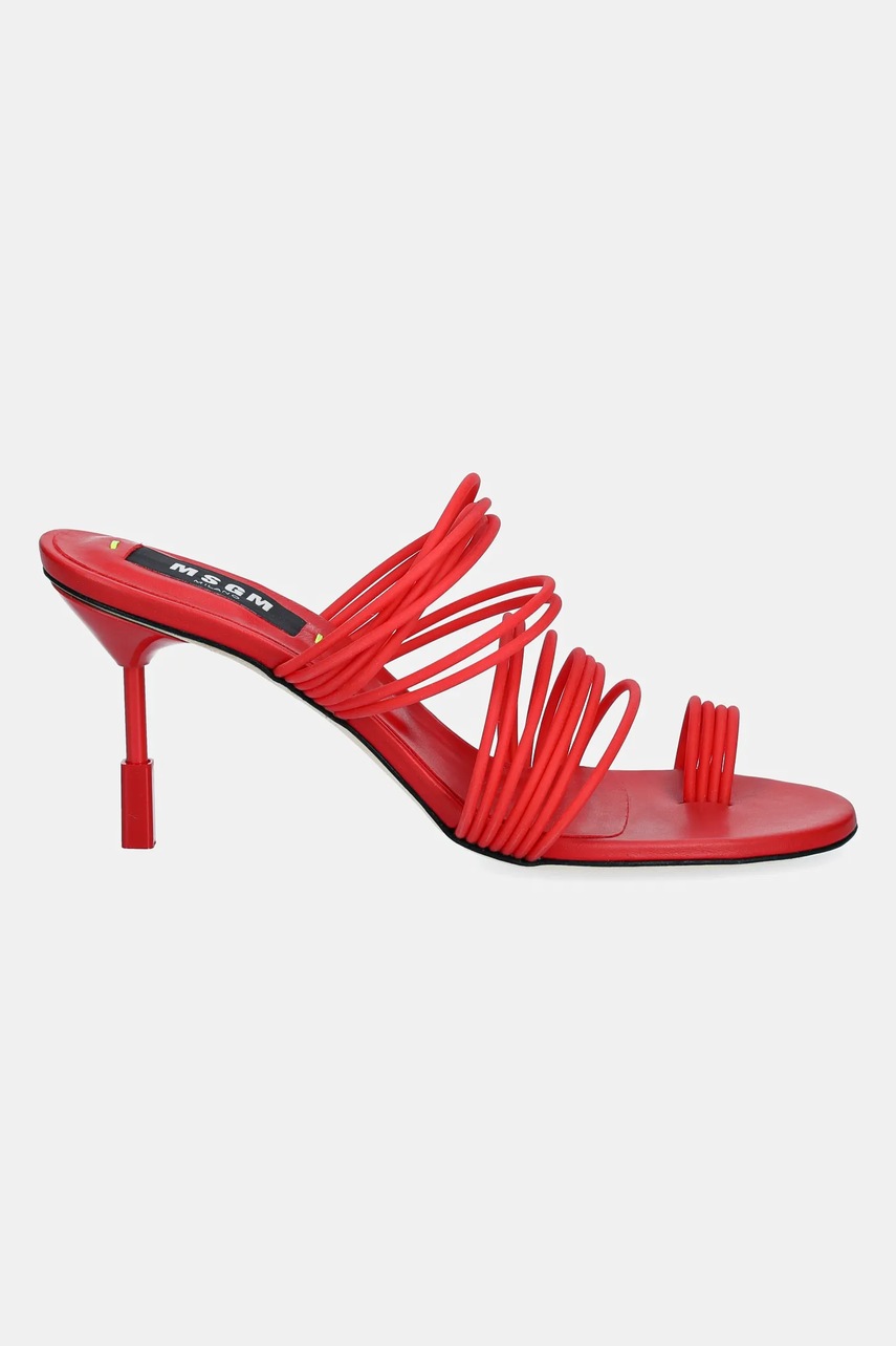 Туфли MSGM цвет красный на шпильке 3842MDS562 987