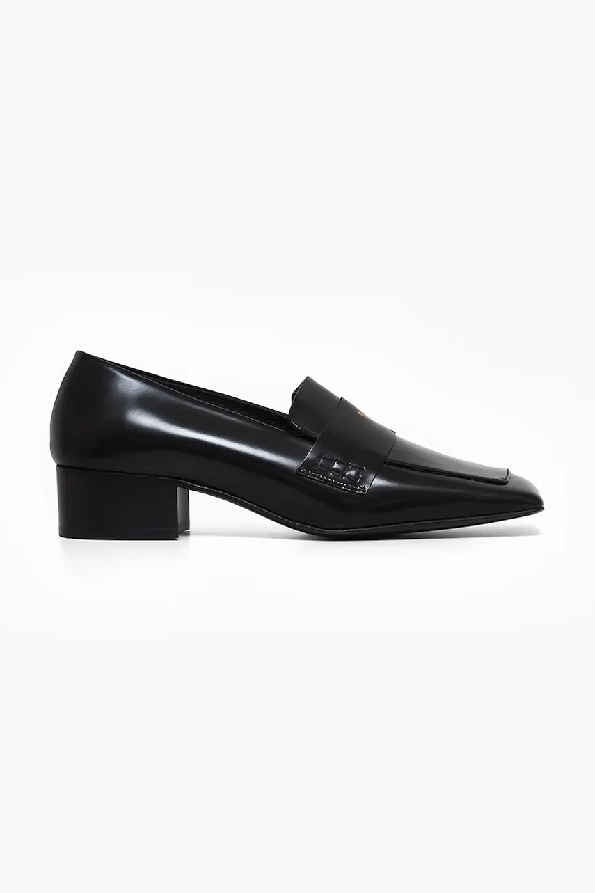 Vanda Novak mocasini de piele Alex femei, culoarea negru, cu platforma Vanda Novak mocasini de piele Alex femei, culoarea negru, cu platforma