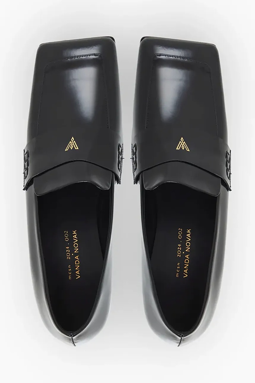Δερμάτινα μοκασίνια Vanda Novak Alex χρώμα: μαύρο φωτογραφία