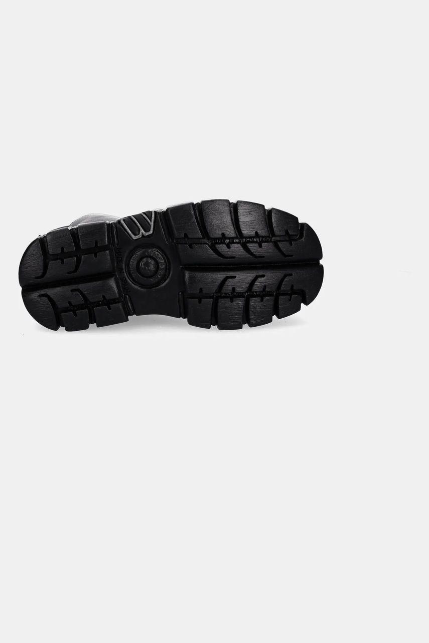 Kožené kozačky New Rock Crust Negro, Tower Negro + Lateral (obrázek 5)