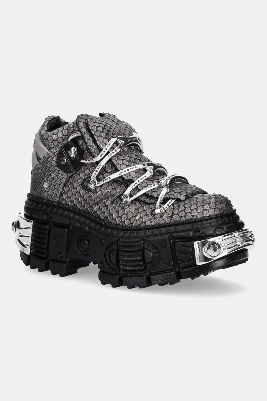 New Rock Adidasi din piele culoarea gri, M.106WALL.C40