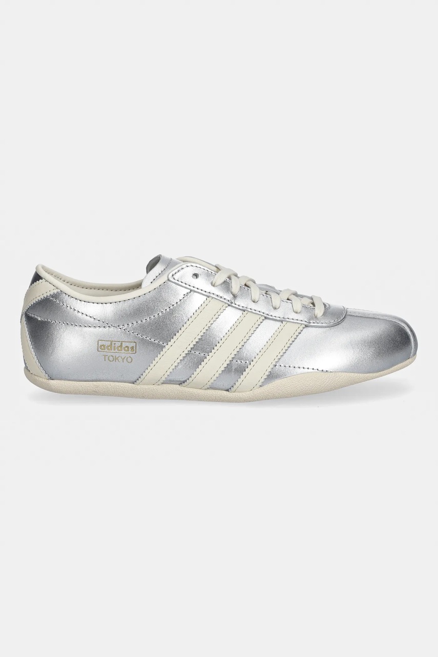 Кожаные кроссовки adidas Originals Tokyo W цвет серебрянный JQ0593