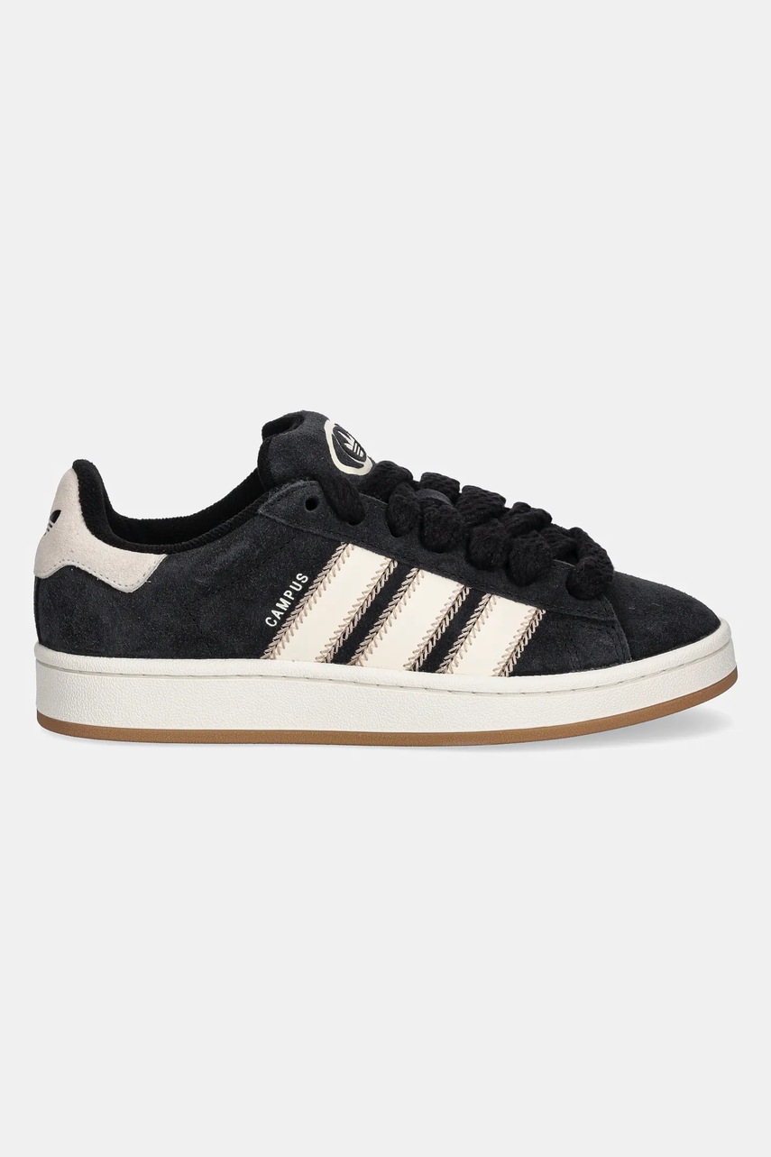 Замшевые кроссовки adidas Originals Campus 00S W цвет чёрный JQ5806