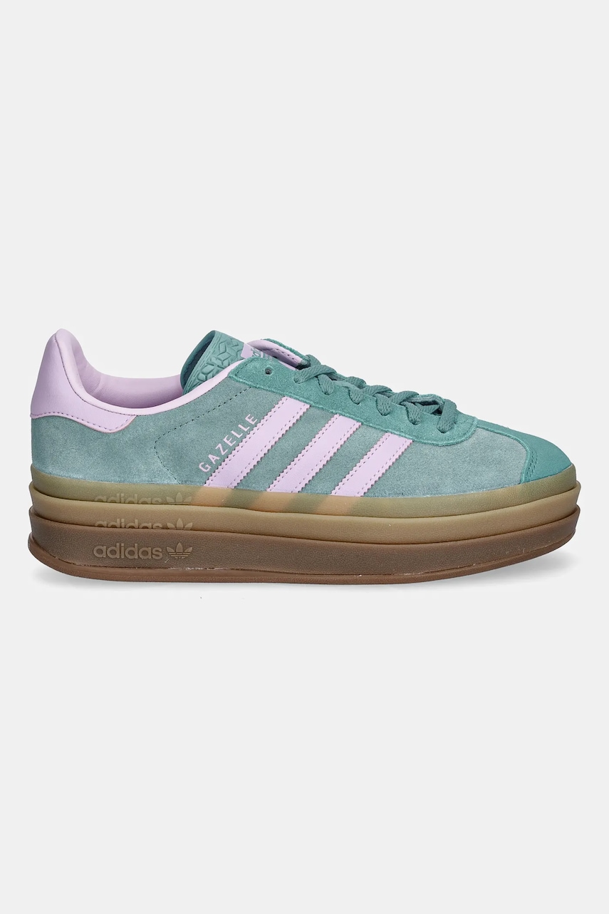 Кроссовки adidas Originals Gazelle Bold W цвет зелёный JS3894 Кроссовки adidas Originals Gazelle Bold W цвет зелёный JS3894