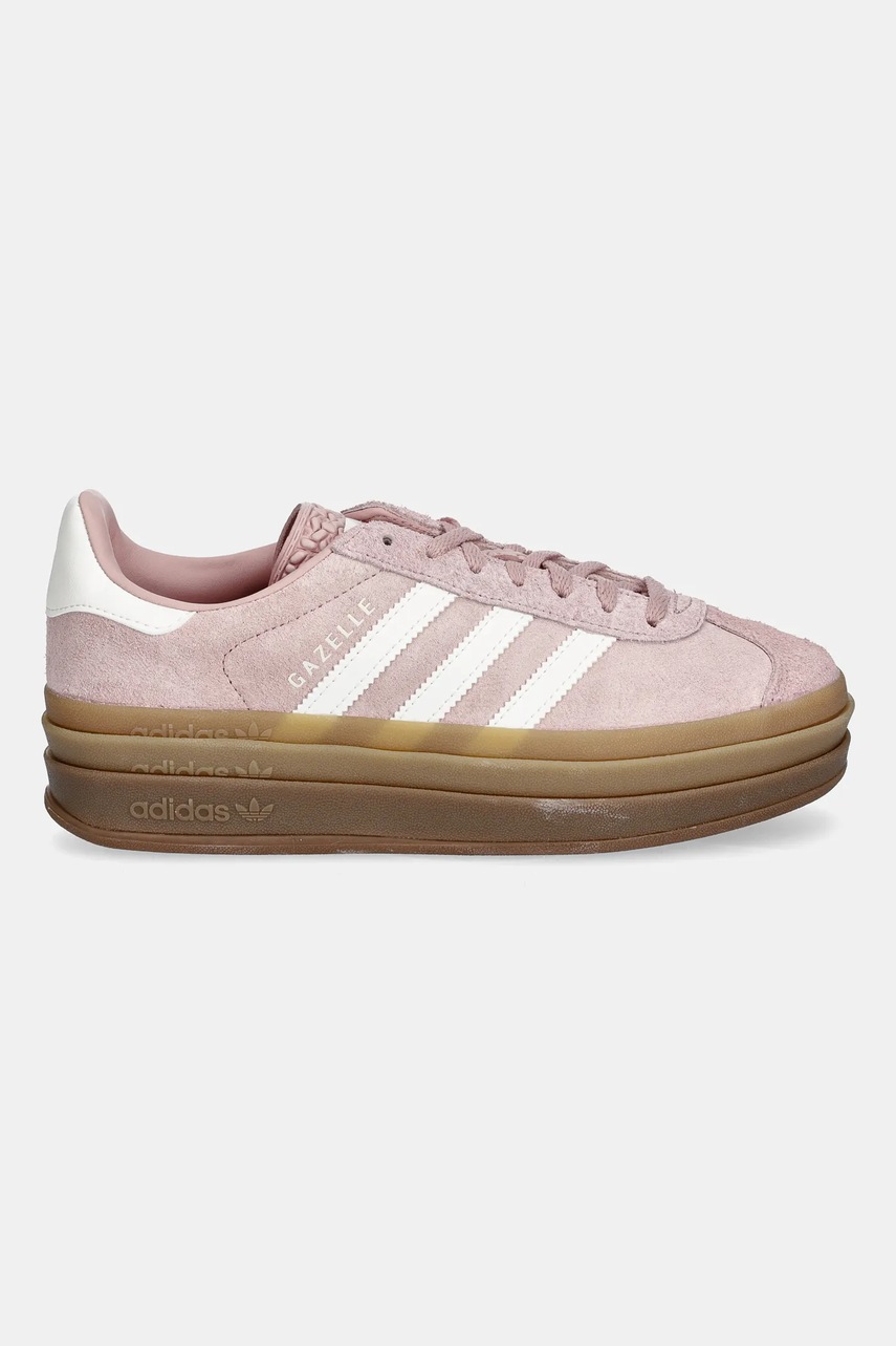 Замшевые кроссовки adidas Originals Gazelle Bold W цвет розовый JS3903