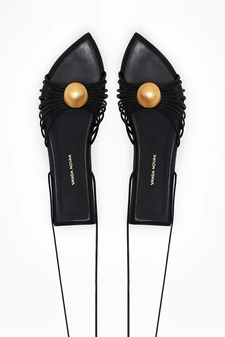 Σανδάλια Vanda Novak Sienna Deep Black χρώμα: μαύρο φωτογραφία