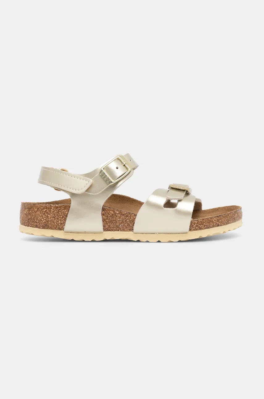 Детские сандалии Birkenstock Rio AS Kids AS Kids цвет золотой 1029540 Детские сандалии Birkenstock Rio AS Kids AS Kids цвет золотой 1029540