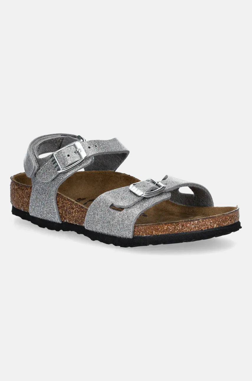 Birkenstock sandale copii Rio AS Kids culoarea argintiu, 1029477
