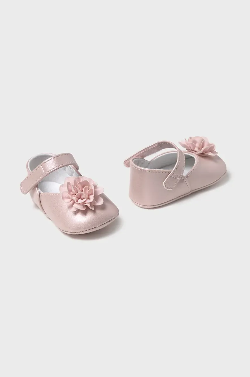 Mayoral Newborn pantofi pentru bebelusi culoarea roz, 9902