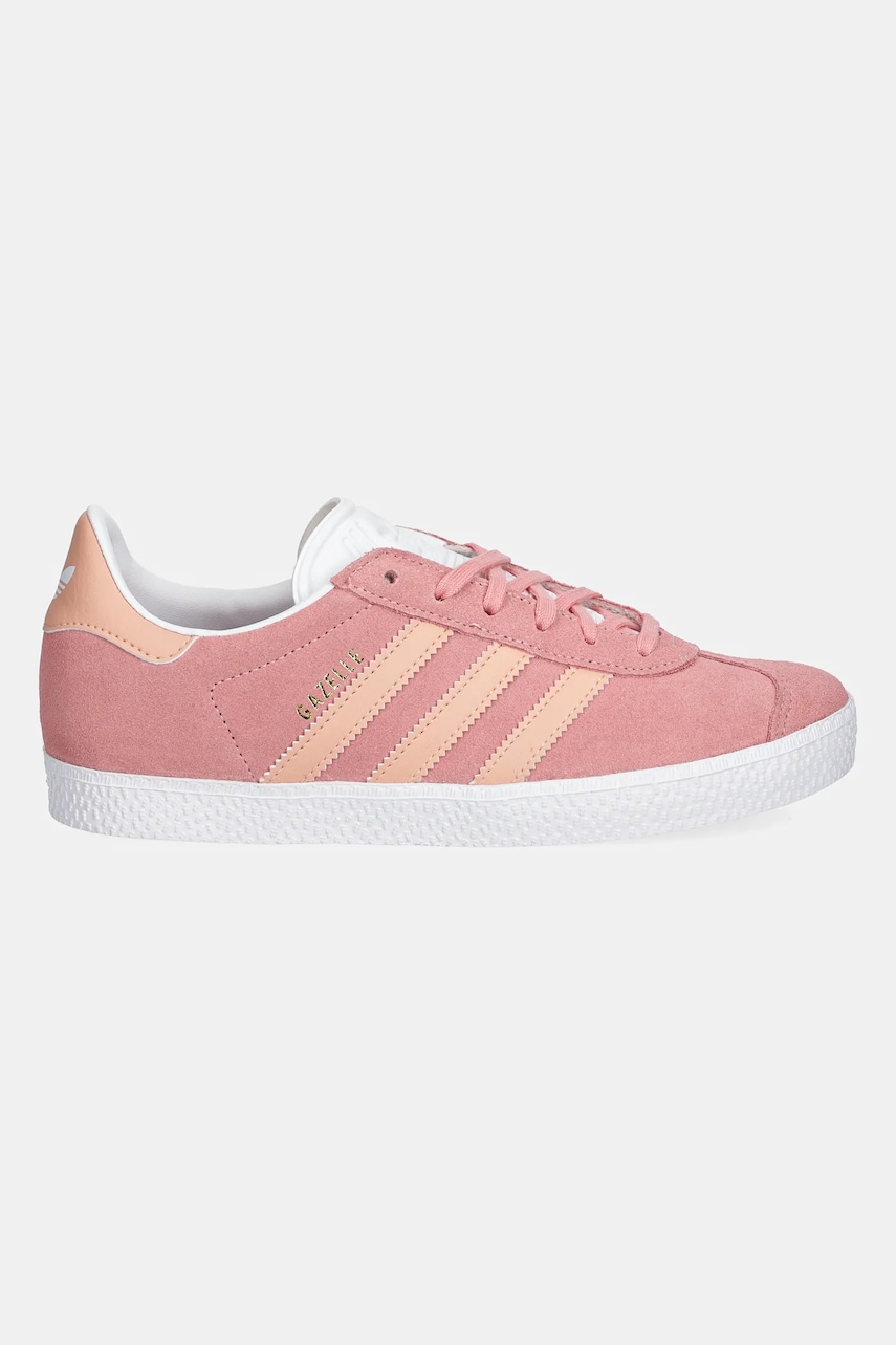 Детские замшевые кроссовки adidas Originals GAZELLE цвет розовый JP5541 Детские замшевые кроссовки adidas Originals GAZELLE цвет розовый JP5541