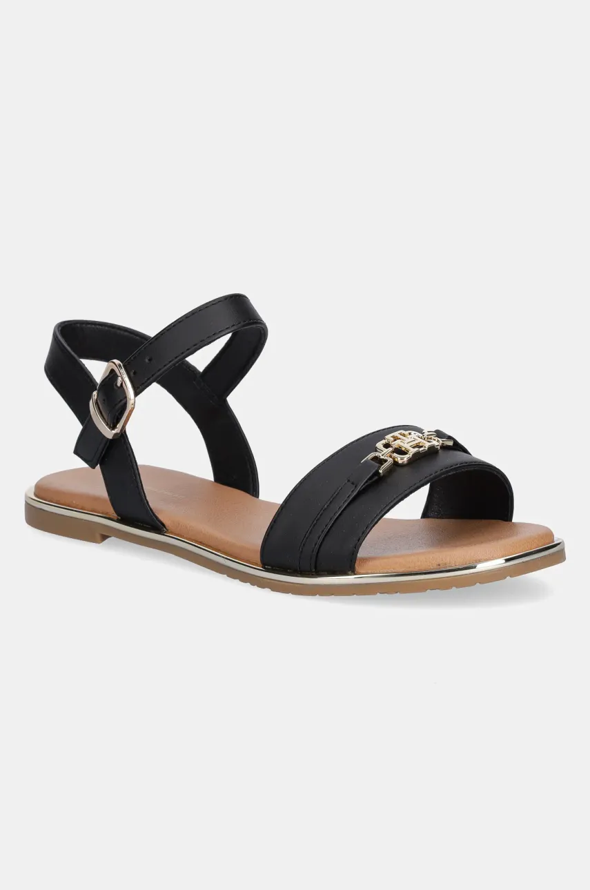 Levně Dětské sandály Tommy Hilfiger černá barva, T3A2-33778