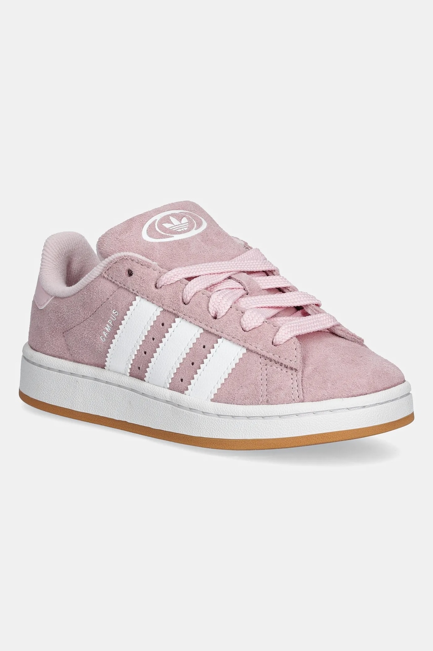 adidas Originals sneakers de piele întoarsă pentru copii CAMPUS 00s culoarea roz, JP5507