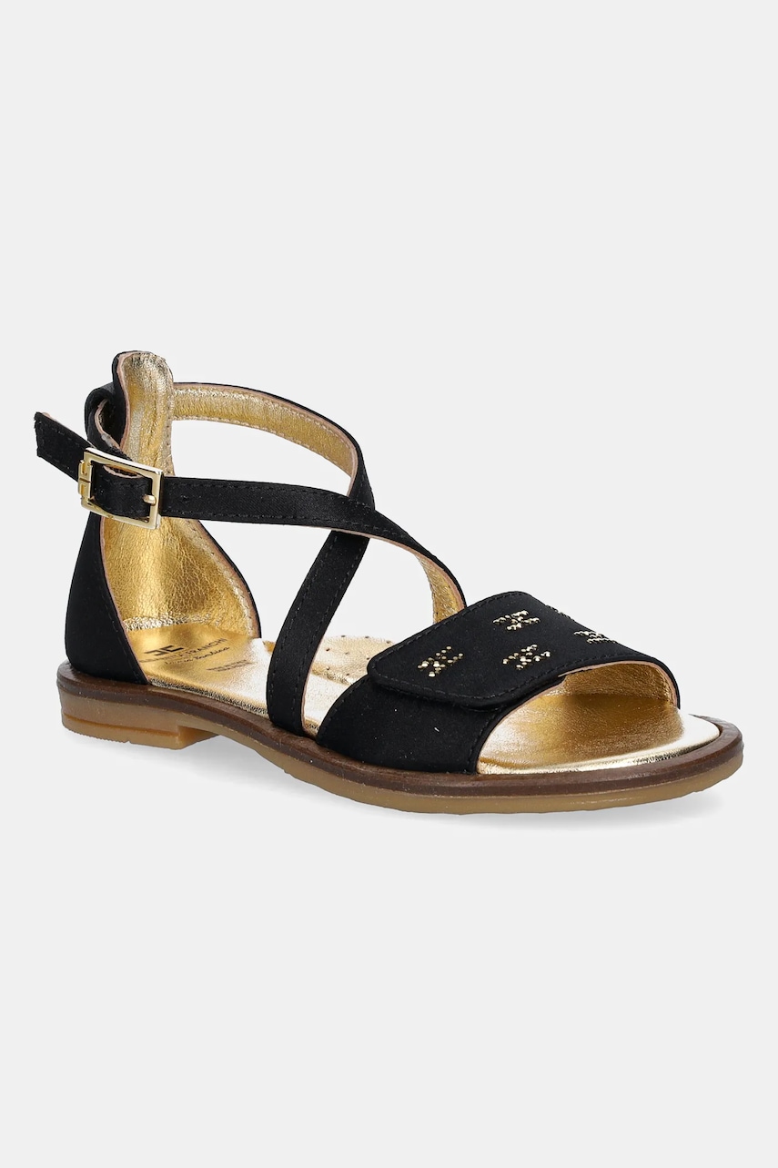 Elisabetta Franchi sandale copii culoarea negru, F1A2-E0275