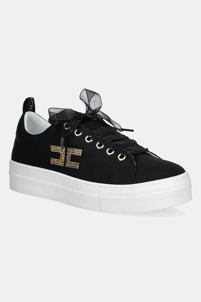 Elisabetta Franchi sneakers pentru copii culoarea negru, F4A9-E0241