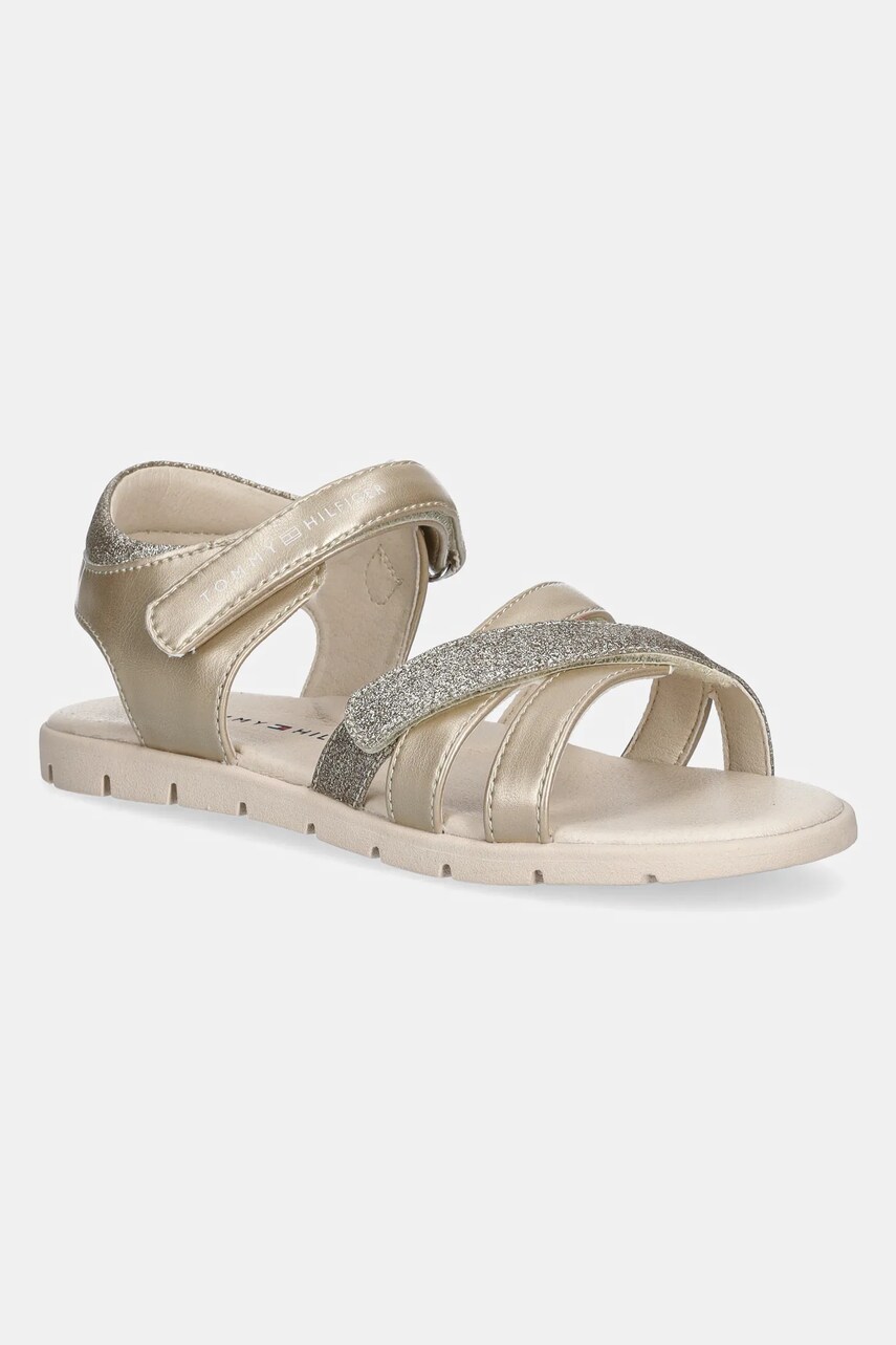 Levně Dětské sandály Tommy Hilfiger zlatá barva, T1A2-33771