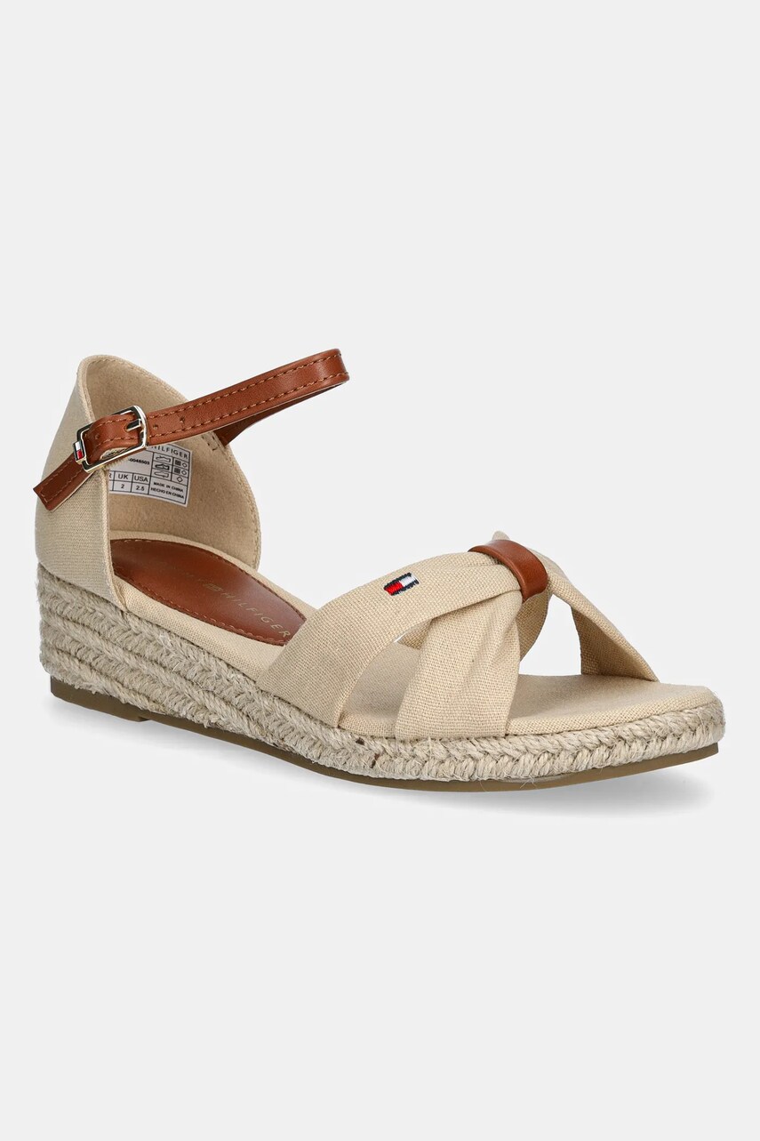 Levně Dětské sandály Tommy Hilfiger béžová barva, T3A7-33801
