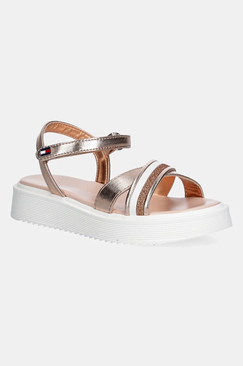 Levně Dětské sandály Tommy Hilfiger růžová barva, T4A2-33800